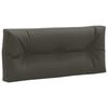 vidaXL Pallryggkudde VIANEN 100% Polyester Antracit 120 x 40 x 12 cm