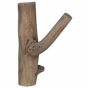 vidaXL Krok Brun 4 x 4 x 14 cm Solid &aring;tervunnen tr&auml;