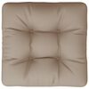 vidaXL Palldyna taupe 60x61,5x10 cm tyg