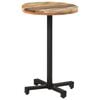 vidaXL Caf&eacute;bord runt &Oslash;50x75 cm massivt &aring;tervunnet tr&auml;