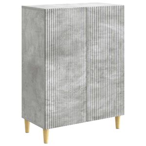 vidaXL Sideboard Betonggr&aring; 66 x 34,5 x 90 cm Konstruerat tr&auml;