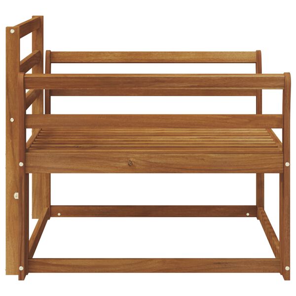 vidaXL Utomhus Mellansoffa Massivt Akaciatr&auml; Naturf&auml;rg