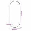 vidaXL V&auml;ggspegel 40x90 cm glas oval