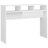 vidaXL Konsolbord vit h&ouml;gglans 105x30x80 cm konstruerat tr&auml;
