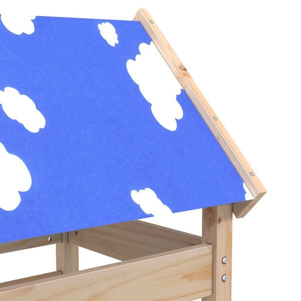 vidaXL Lekstapel Brun 85 x 52,5 x 239 cm Massiv furu