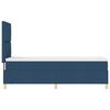 vidaXL LED Box S&auml;ng med madrass med huvudgavel Bl&aring; 80 x 200 cm tyg
