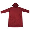 vidaXL Filt-hoodie Bordeaux Röd l Flanell