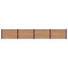 vidaXL St&auml;ngselpanel 4 pcs WPC och aluminium Brun