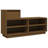 vidaXL Skosk&aring;p honungsbrun 110x34x61 cm massiv furu