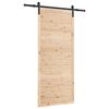 vidaXL Skjutd&ouml;rr Naturlig 80 x 208 cm Massiv furu