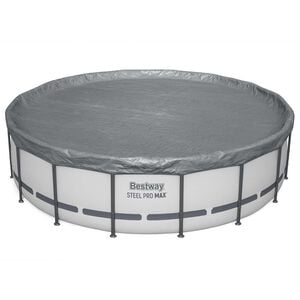 Bestway Poolt&auml;cke &Oslash;4,88 m Rund Polyester Gr&aring;