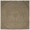 vidaXL Omr&aring;desmattor Naturlig och svart 240 x 240 cm Jute