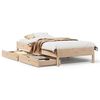 vidaXL S&auml;ngram utan madrass 75x190 cm massiv furu