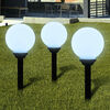 vidaXL Utomhuslampor 3 st LED 20 cm med markspett