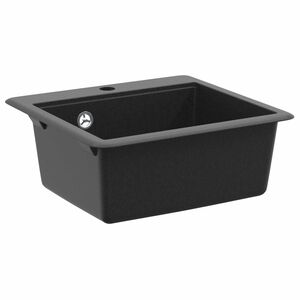 vidaXL Diskho 80% Kvarts och 20% Resin 470 x 440 mm Svart
