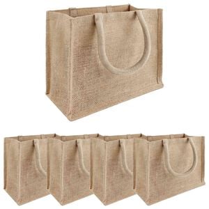 vidaXL Jutep&aring;sar 5 Naturlig 26 x 22 x 14 cm 100% Tossa Jute