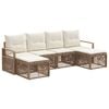 vidaXL Tr&auml;dg&aring;rdsoffset 6 pcs Beige konstrotting