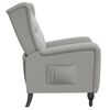 vidaXL Reclinerf&aring;t&ouml;lj ljusgr&aring; sammet