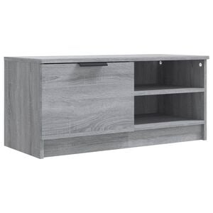 vidaXL Tv-b&auml;nk gr&aring; sonoma 80x35x36,5 cm konstruerat tr&auml;