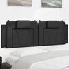 vidaXL Headboard Cushion "Viana" Black 160 cm Faux Leather