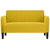 vidaXL Loveseat soffa gul 109 cm sammet