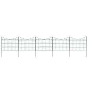 vidaXL Staket l&aring;g b&aring;ge 77,5x64 cm gr&ouml;n