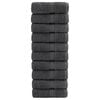 vidaXL Premium Tv&auml;tthanddukar SOLUND 10 st antracit 30x30 cm 600 g/m&sup2;