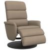 vidaXL Reclinerf&aring;t&ouml;lj med fotst&ouml;d cappuccino konstl&auml;der