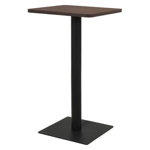 vidaXL Bistrobord m&ouml;rk ask 60x60x107 cm