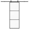 vidaXL Skjutd&ouml;rr med beslagset ESG glas och aluminium 76x205 cm