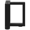 vidaXL Soffbordsben T-formade 2 st svarta 30x25x(30-31) cm st&aring;l