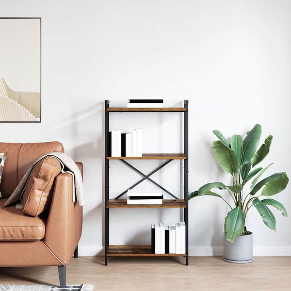 vidaXL Hyllsystem Gammalt tr&auml; 40 x 30 x 85 cm Konstruerat tr&auml;