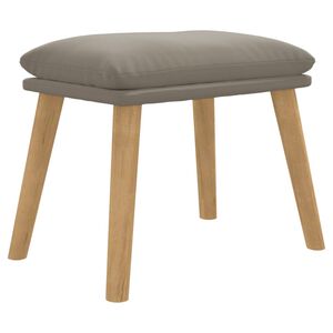 vidaXL Fotpall ljusgr&aring; 45x29,5x35 cm sammet