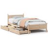 vidaXL S&auml;ngram utan madrass 90x200 cm massiv furu