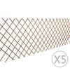 vidaXL Spalj&eacute;staket pil 5 st 180x90 cm