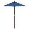 vidaXL Parasoll med tr&auml;st&aring;ng 196x231 cm azurbl&aring;