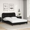 vidaXL Bed Frame without Mattress "Hvar" Black 120x200 cm Faux Leather