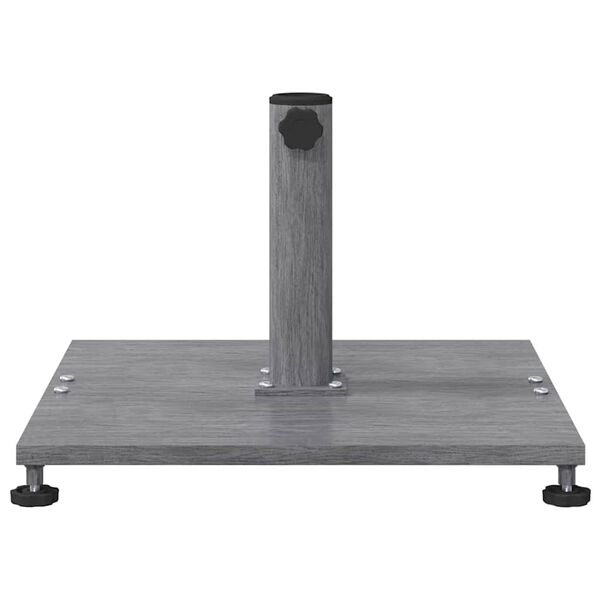 vidaXL Parasollfot Mörkgrå trälook 45 x 45 x 31 cm