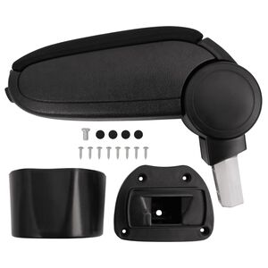 vidaXL Armst&ouml;d till bil svart 14,5x31,5x(30-48) cm ABS