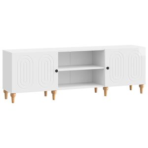vidaXL TV-sk&aring;p Vit h&ouml;gglans 150 x 31 x 50 cm Konstruerat tr&auml;