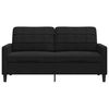 vidaXL Soffa 2-sits svart 140 cm sammet