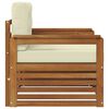 vidaXL Utomhussoffset Massivt akaciatr&auml; och polyester Naturf&auml;rg