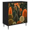 vidaXL Sideboard ZAANDAM Svart ek 69 x 33 x 76 cm Konstruerat tr&auml;