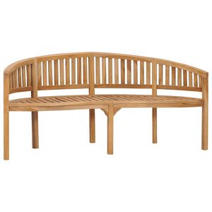 vidaXL Bananb&auml;nk 180 cm massiv teak