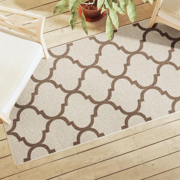 vidaXL Matta kort lugg flerf&auml;rgad inomhus/utomhus 80x300 cm halkfri