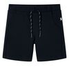 vidaXL Barnshorts med sn&ouml;re marinbl&aring; 128