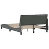 vidaXL Bed Frame without Mattress "Hanko" Dark Grey 120x200cm Fabric