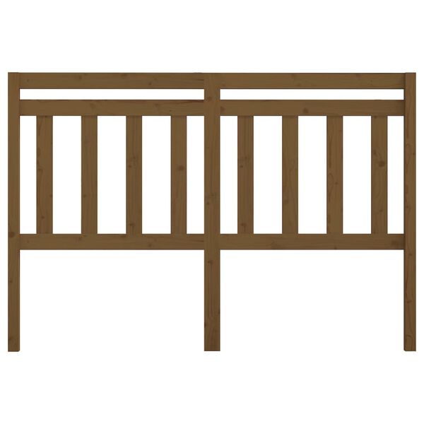 vidaXL S&auml;nggavel honungsbrun 146x4x100 cm massiv furu