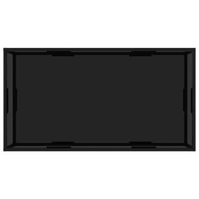 vidaXL Soffbord svart 120x60x35 cm härdat glas