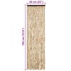 vidaXL Insektsdraperi beige 56x185 cm chenille